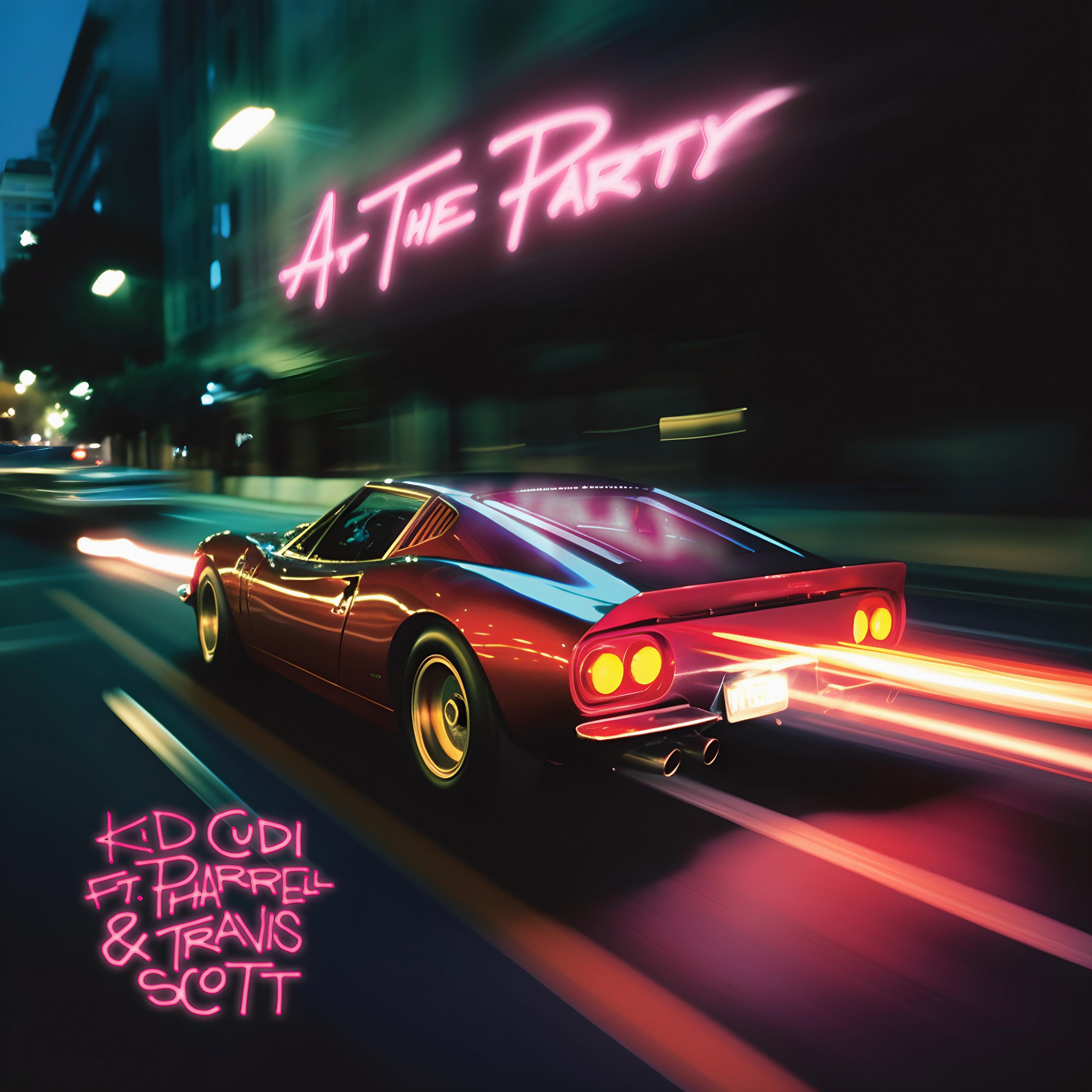 Kid Cudi — At the Party (ft. Pharrell & Travis Scott) single cover